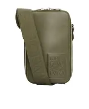 Vertical Crossbody Pocket in satin calfskin One size Green