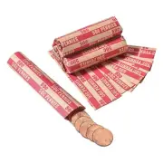 100 PCS Penny Coin Wrappers Penny Sleeves Flat Penny Rolls Wrappers K4H22638