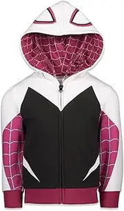 [Marvel] Spider-Man Spider-Gwen Ghost Spider Girls Fleece Zip Up Hoodie Toddler to Big Kid