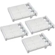 4 Pcs Adjustable Locker Shelf Organizer Scalable Layered Separator Storage Ra...