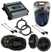 Fits Dodge Intrepid 1998-2004 Speaker Upgrade Kicker DSC65 DSC693 HA-A400.4 Amp