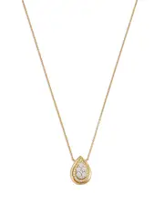 Bloomingdale's Fine Collection Diamond Cluster Pendant Necklace in 14K Two Tone Gold, 0.50 ct. t. w.