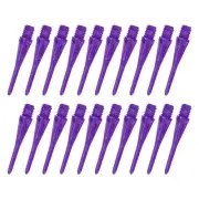30Pcs Plastic Dart Tips,Game 2BA Thread Soft Darts Tips Purple