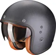 Scorpion Belfast Carbon Evo Solid, open face helmet , color: Matt-Black , size: M