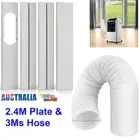Portable Air Conditioner Spare 2.4m Window Slide Plates AC Vent Exhaust Hose Kit
