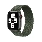 Stretch Woven Watch Strap For Apple1/2/3/4/5/6/7 Generation Watch Model Size 38 40 41MM Men And Female Couples Watch Chain - Green
