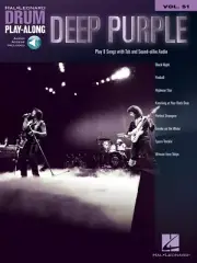 Deep Purple Drum Play-Along Sheet Music Book and Audio NEW 000278400