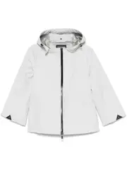 [Herno] Herno-Cappa In Goretex New Paclite Con Zip E Cappuccio-Donna 42 IT