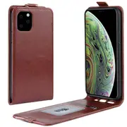 For iPhone 11 Pro Case, Wild Horse PU Leather Flip Cover, Brown