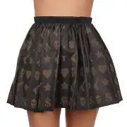 Philipp Plein Skirt N Roll Skull Gun Heart Star Leather Mini Skirt 13435