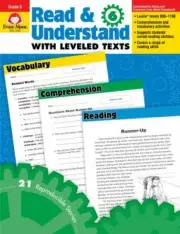 Evan-Moor Read and Understand with Leveled Text Book, Grade 6+ NEW