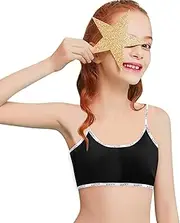 [Generic] Underclothes Bra Sports Student Wireless Girls Training Light Bras Teenager For Teens Padded Cami Big Bras Underwear Cropped Vest Bra Eyeglasses Organizer Tray