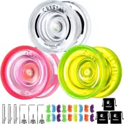 K2 Yoyo Professional Pack of 3 Responsive Yoyo for Kids Beginner, Dual Purpose P