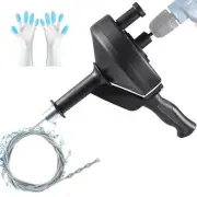 Drain Snake, Plumbing Snake with Drill Attachment,33 Feet Flexible Drain Auge...