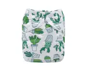 Alva Baby Prickly Cactuses Print Modern Cloth Nappy