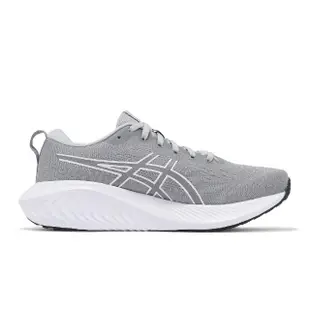 【asics 亞瑟士】慢跑鞋 GEL-Excite 10 女鞋 灰 白 寬楦 緩衝 亞瑟膠 路跑 入門款 亞瑟士(1012B420021)