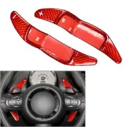 2ⅹ Steering Wheel Shift Paddle For Mini R55 R56 R57 R58 R59 R60 Carbon Fiber Red