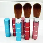Fashion Facial Metal Professional Makeup Tools Blush Brush Portable Retractable