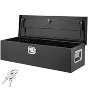 Heavy Duty Aluminum Truck Bed Tool Box, Diamond Plate Tool Box with Side Handle and Lock Keys, Storage Tool Box Chest Box Organizer for Pickup, Truck Bed, RV, Trailer, 990 x 330 x 254 mm,