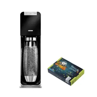 【Sodastream-超值組合】電動式氣泡水機POWER SOURCE旗艦機 2色(加碼送1隻鋼瓶 含原箱共2隻+1L水瓶x1)