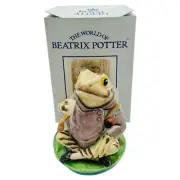 Royal Albert Beatrix Potter Jeremy Fisher Porcelain Figurine Frog Toad NEW BOX