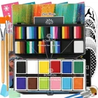 Bowitzki Face Painting Kit For Kids Party Split Cakes Palette Face Paint 2 Pack