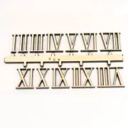 Clock Dial Numbers - 1 to 12 Plastic 11/16 inches Roman Numeral - NOS - VS1029
