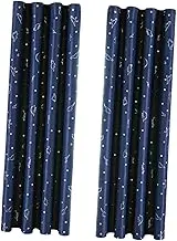 BIUDECO Adorable Dinosaurs Home Decor Living Room Printed Decorative Curtains Pair