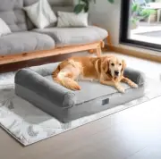 2 in 1 Large Dog Sofa Bed with Removable Bolster Fitted Sheet Cover