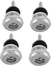 LALADEFIEE Ukulele Guitar Strap Lock Washers 4pcs Guitar Strap Button Lock Set Metal Rubber