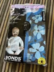 bonds zip wondersuit blue flowers sz 1 bnip (acc532