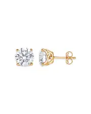 Bloomingdale's Fine Collection Certified Lab Grown Diamond Tulip Setting Stud Earrings in 18K Yellow Gold, 2.0 ct. t. w.