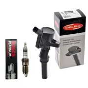 New Delphi Ignition Coil (1) + (1) BSH Spark Plug For 2007 Ford F-150 (for: Ford)