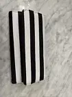 KUT FROM THE KLOTH Black White Striped Slimfold Wallet Vegan Leather NEW