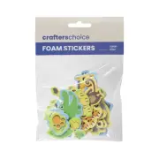 NEW Crafter's Choice Crafters Choice Safari Printed Foam Stickers By Spotlight