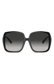 Tiffany & Co. 58mm Gradient Square Sunglasses in Black at Nordstrom One Size