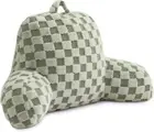 Checkered Reading Pillow with Arms, Adults Backrest Reading & Rest Pillows for S