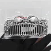 Soiid 999 Fine Silver Comb Chinese Fish Pattern Portable Comb 3.7inch Best GIFT