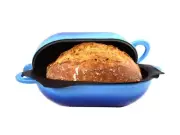 LoafNest: Incredibly Easy Artisan Bread Kit. Cast Iron Dutch Oven [Compact 2 ...