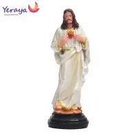 在飛比找蝦皮購物優惠-耶穌雕像聖心珍珠 15 厘米耶穌精神雕像聖像展示