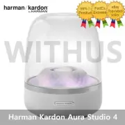 Harman Kardon Aura Studio4 Wireless Bluetooth Speaker & Ambient Lighting Gray_
