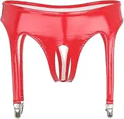 [GRRKDFQ] Women's Erotic, Chemises & Negligees Crotchless Panties with Garter Clips Thong Lingerie