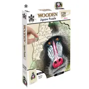 128pc Puzzle Master Kids/Children Wooden Jigsaw Puzzle Series 4 Baboon 12y+