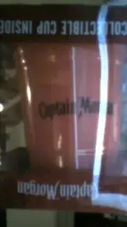 CAPTAIN MORGAN " RED COLLECTIBLE CUP " MADE OF DURABLE PLASTIC