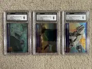 Set of 3 1995 Star Wars Galaxy Magazine Promo Topps Chromium Cards CGC 9 Mint