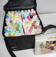 Ohuhu Pastel Brush & Fine Markers 80 Colors Set Honolulu B Series Alcohol Ink