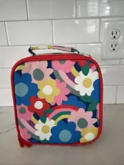 Mini Boden waterproof lunch bag kids Flowers Rainbows