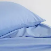 Royal Comfort Queen Sheet Set/2x Pillowcases Bamboo Cooling 3000TC Light Blue