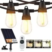 Brightech 104 (93+11) FT Ambience Pro Solar Powered Outdoor LED String Lights -
