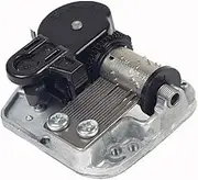 Sankyo 18 Note Windup Silver Plating Clockwork Mechanism DIY Music Box Movement,Tune:Jingle Bells